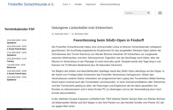 Vorschau von www.findorffer-schachfreunde.de, Findorffer Schachfreunde e.V.