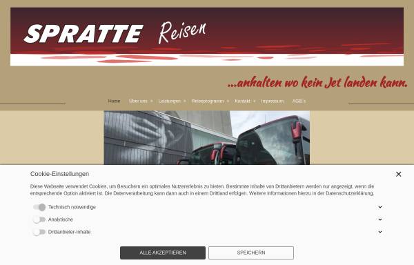 Vorschau von www.spratte.de, Spratte-Reisen