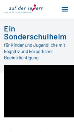 Vorschau der mobilen Webseite www.leiern.ch, Zentrum für Sonderpädagogik Auf der Leiern