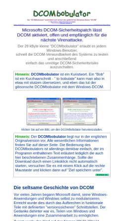 Vorschau der mobilen Webseite www.website-go.com, DCOMbobulator