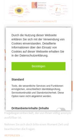 Vorschau der mobilen Webseite www.adhs-mittelsachsen.de, ADHS Mittelsachsen e.V.