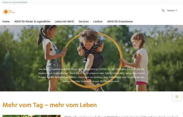 Vorschau von www.mehr-vom-tag.de, Mehr vom Tag - mehr vom Leben