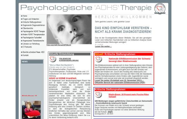 Psychologische 'ADHS' Therapie