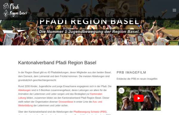 Vorschau von www.pfadi-region-basel.ch, Pfadfinder Region Basel