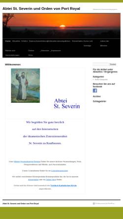 Vorschau der mobilen Webseite www.abtei-st-severin.de, Abtei St. Severin - Orden von Port Royal