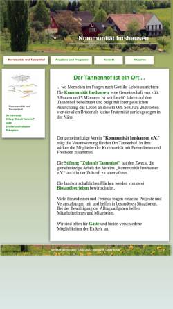 Vorschau der mobilen Webseite kommunitaet-imshausen.de, Kommunität Imshausen