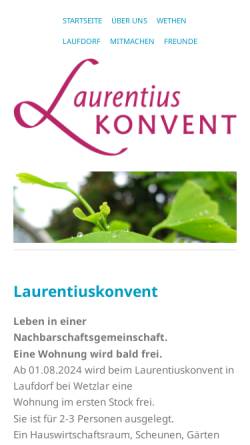 Vorschau der mobilen Webseite laurentiuskonvent.de, Laurentiuskonvent e.V.