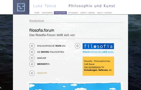Vorschau von www.filosofia.de, Filosofia