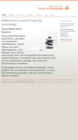 Vorschau der mobilen Webseite mkalt.ch, Kinesiologische Praxis Marianne Kalt