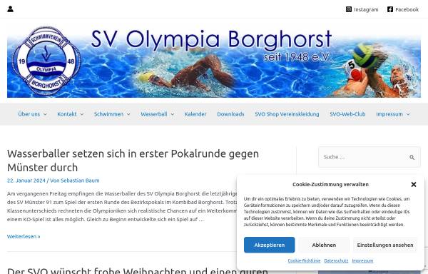 Vorschau von www.svo-borghorst.de, Schwimmverein Olympia Borghorst 1948 e.V. -Steinfurt-