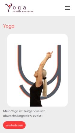 Vorschau der mobilen Webseite www.yoga.nordemann.ch, Yoga Nordemann