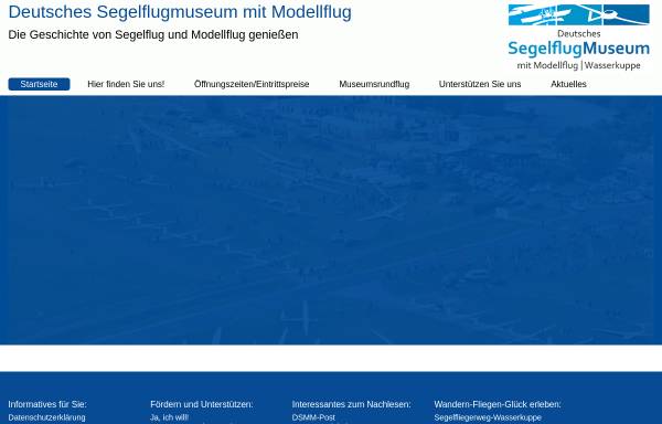 Vorschau von www.segelflugmuseum.de, Gersfeld, Deutsches Segelflugmuseum Wasserkuppe/Rhön