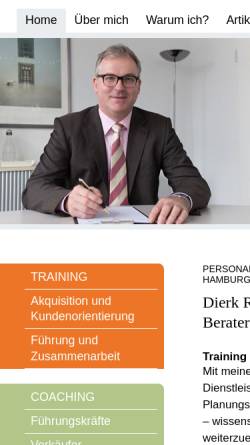 Vorschau der mobilen Webseite www.dierk-rommel.de, Coaching Dierk Rommel
