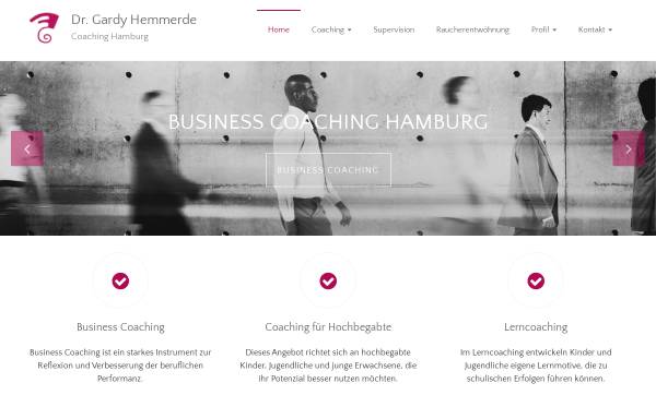 Vorschau von www.hemmerde-coaching.de, Dr. Gardy M. Hemmerde