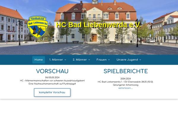 Vorschau von www.hc-bl.de, Handball-Club Bad Liebenwerda