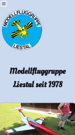 Vorschau der mobilen Webseite www.mgliestal.ch, Modellfluggruppe Liestal