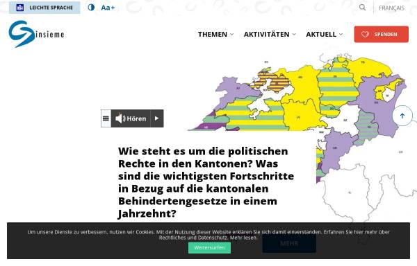 Vorschau von www.insieme.ch, Insieme Schweiz