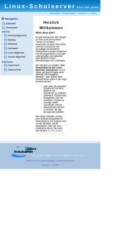 Vorschau der mobilen Webseite www.linux-schulserver.de, Linux Server an Schulen