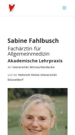 Vorschau der mobilen Webseite arztpraxis-fahlbusch.de, Hausarzt-Praxis Nikolaus Koneczny