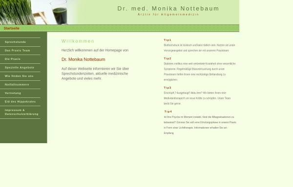 Vorschau von www.praxis-dr-nottebaum.de, Nottebaum, Dr. med. Monika