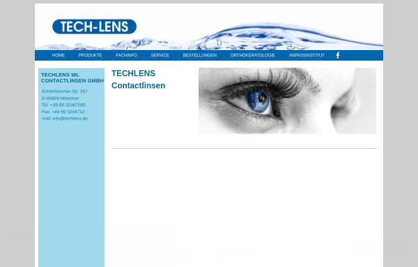 Vorschau von www.techlens.de, Techno Lens Deutschland GmbH