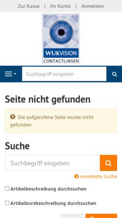 Vorschau der mobilen Webseite wuk-vision.de, WUK Vision