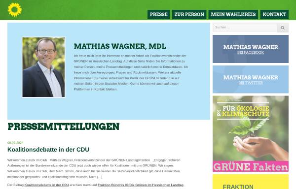 Vorschau von www.mathiaswagner.de, Wagner, Mathias (MdL)