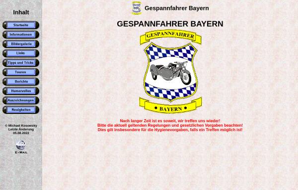Vorschau von www.gespannfahrer-bayern.de, Gespannfahrer Bayern
