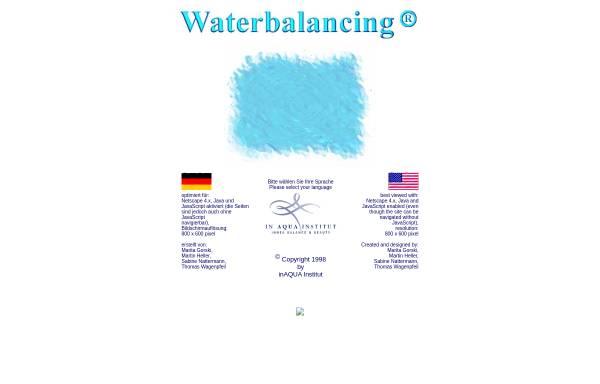 Vorschau von www.waterbalancing.de, Waterbalancing