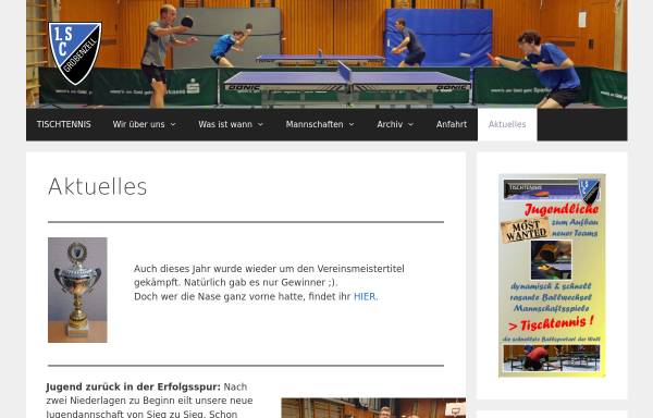 Vorschau von www.tt-groebenzell.de, 1. SC Gröbenzell Tischtennisabteilung