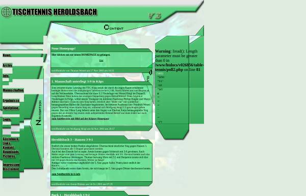 Vorschau von www.hh-statik.de, SpVgg Heroldsbach Tischtennisabteilung