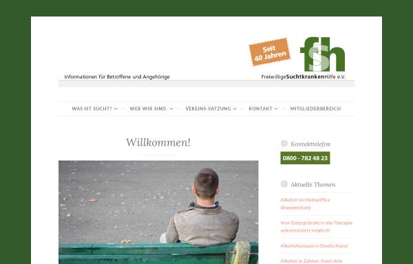 Vorschau von www.f-s-h.de, Freiwillige Suchtkranken Hilfe e.V.