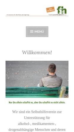 Vorschau der mobilen Webseite www.f-s-h.de, Freiwillige Suchtkranken Hilfe e.V.