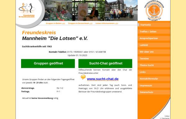 Vorschau von www.die-lotsen.de, Freundeskreis Mannheim - Die Lotsen - e.V.