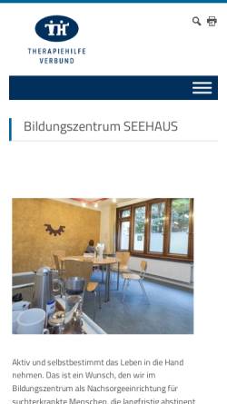 Vorschau der mobilen Webseite seehaus-hh.de, Seehaus Suchtberatungs- und Behandlungszentrum