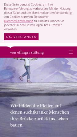 Vorschau der mobilen Webseite www.voneffingerstiftung.ch, Von Effinger Stiftung