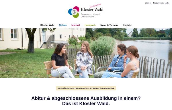 Vorschau von www.heimschule-kloster-wald.de, Heimschule Kloster Wald