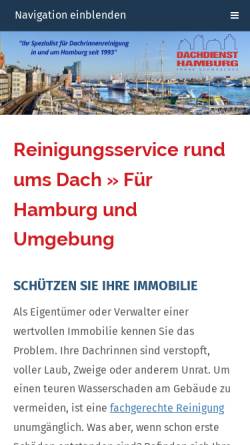 Vorschau der mobilen Webseite www.dachdienst.de, Dachdienst