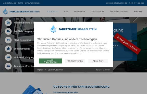 Vorschau von www.fahrzeugrein.de, Fahrzeugreinigung Dabelstein