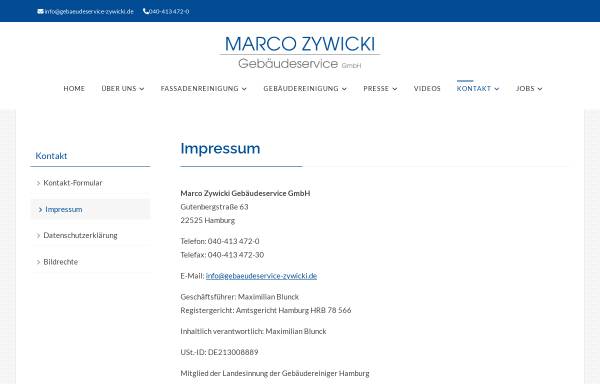 Vorschau von www.fassadenreinigung-zywicki.de, Marco Zywicki GmbH