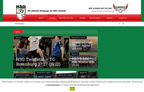 Vorschau von www.hsg-aktuell.de, Handball Spielgemeinschaft Twistetal