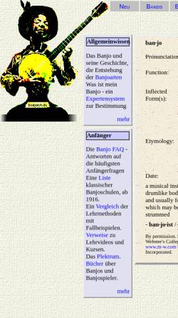 Vorschau der mobilen Webseite www.banjoist.de, Banjoist.de