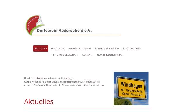 Vorschau von www.rederscheid.de, Dorfverein Rederscheid e.V.