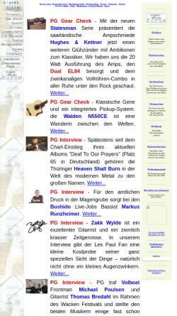 Vorschau der mobilen Webseite www.planetguitar.net, Planet Guitar