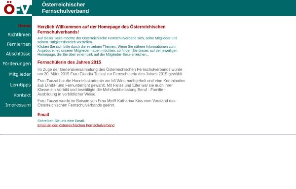 Vorschau von www.oe-fernschulverband.at, Österreichischer Fernschulverband