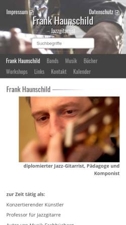 Vorschau der mobilen Webseite www.frankhaunschild.de, Haunschild, Frank