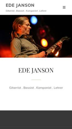 Vorschau der mobilen Webseite edejanson.de, Janson, Ede