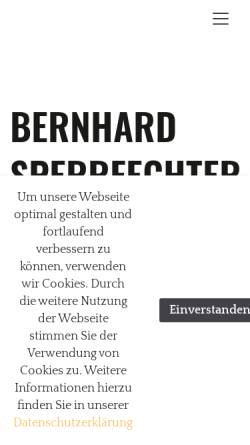 Vorschau der mobilen Webseite bernhardsperrfechter.com, Sperrfechter, Bernhard