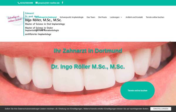 Dr. med. dent. Ingo Röller, M. Sc., Zahnarzt