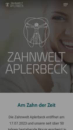 Vorschau der mobilen Webseite www.zahnmundkiefergesicht.de, Dr. med. dent. Silvia & Dr. Dr. med. Norbert Hartmann